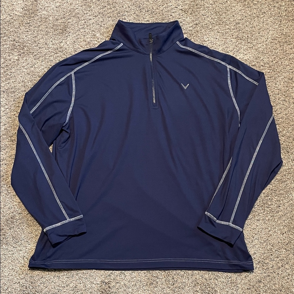 Callaway Dark Blue Pullover with Light Gray Details